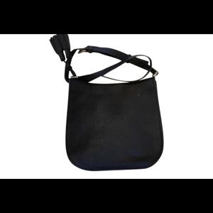 Kate Spade Black Leather Cross Body Bag.
